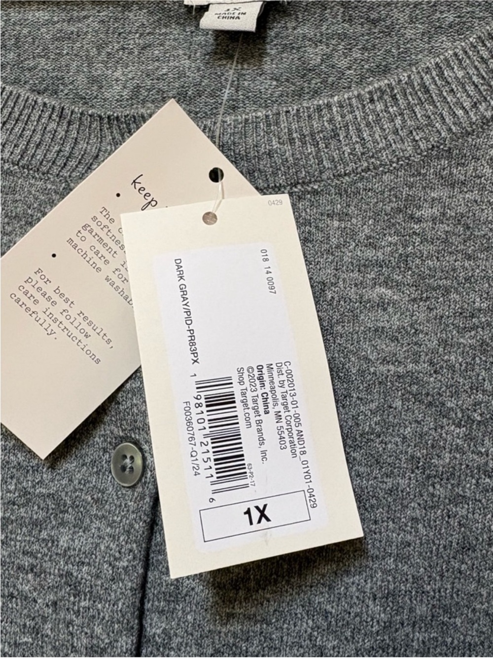 NWT Target A New Day Cardigan Size 1X - Picture 5 of 6